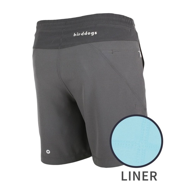 Birddogs GYM SHORTS Built-in Liner Shorts Men's Large Gray - Picture 2 of 10